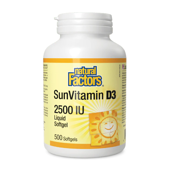 Natural Factors | SunVitamin D3 2500IU Softgels