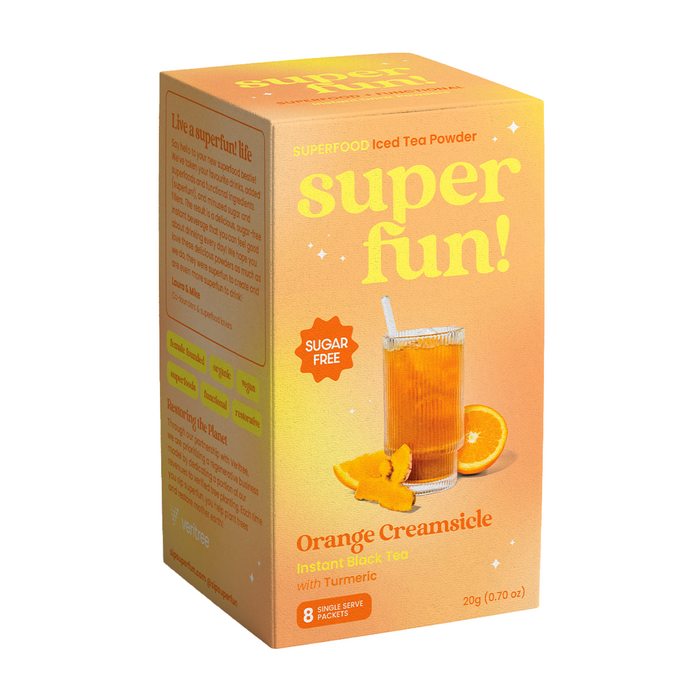 Superfun | Orange Creamsicle Instant Black Iced Tea Powder Box