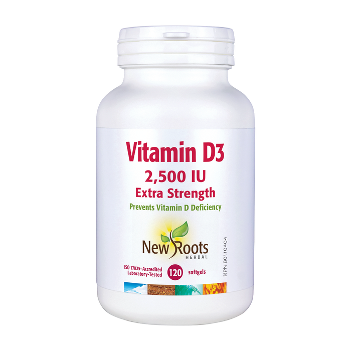 New Roots | Vitamin D 2500IU Softgels