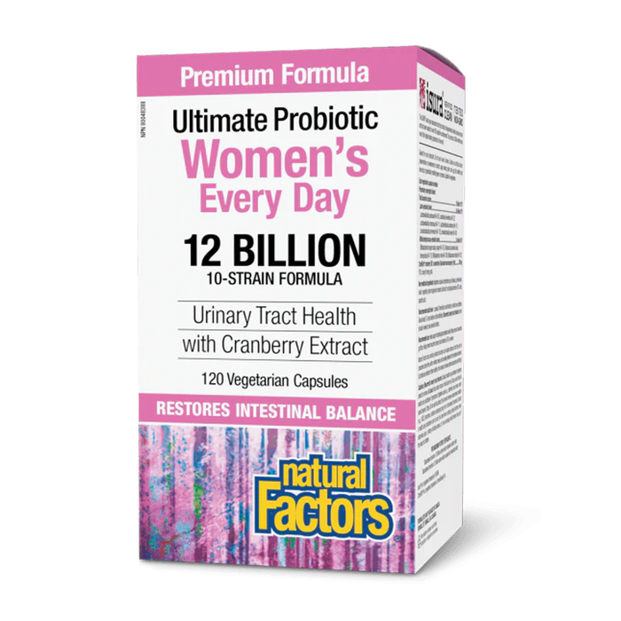 Natural Factors | Women's Every Day Multi Probiotic 12 Billion Cultures 10-Strain Vegetarian Capsules